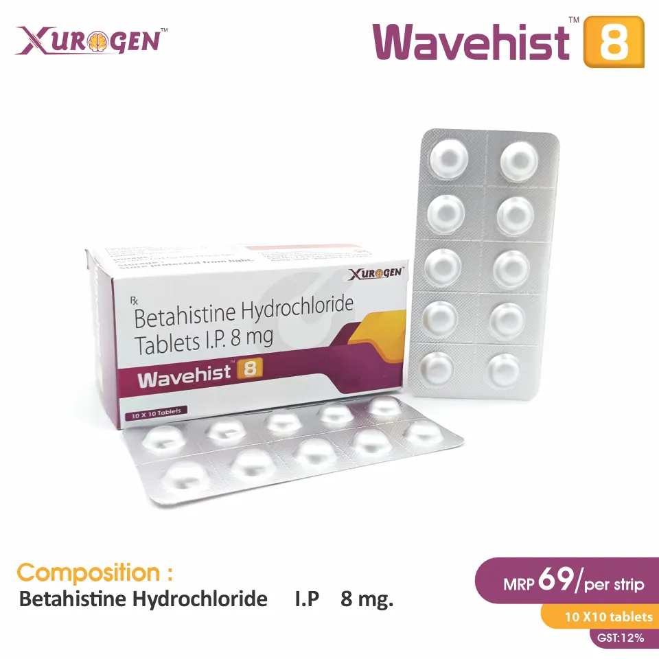 Betahistine (8mg) Wavehist 8 Tablet at best price in PCD Pharma Franchise for Meniere